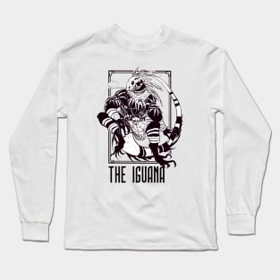 Valeria - THE IGUANA (WHITE BG) Long Sleeve T-Shirt